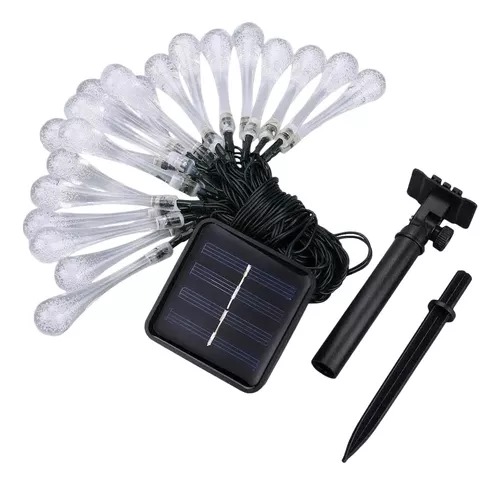 [GSX-015] SERIE DE LUZ TIPO GOTITA LUZ SOLAR ORO