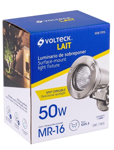 [47393] SOBRE PUESTO EXTERIOR SPOT 1XMR16GU5.3 VOLTECK