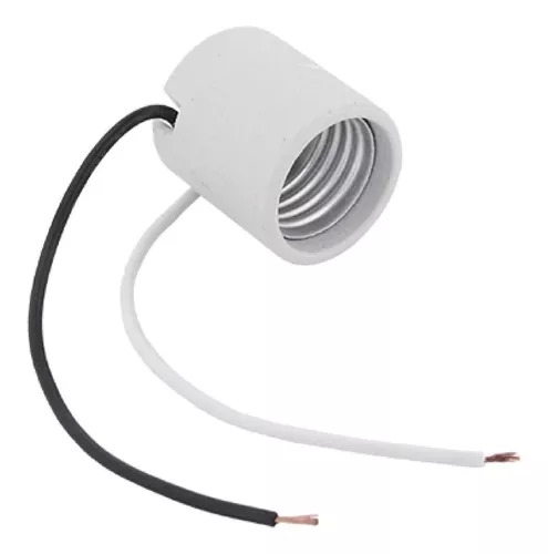 [FU0088] SOCKET PORCELANA CANDIL SOPORTE DE ESCUADRA