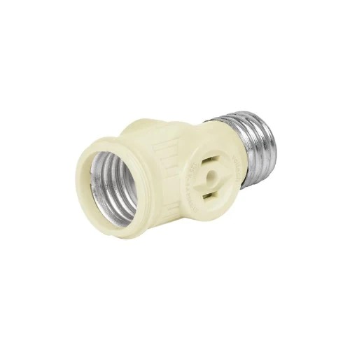 [PBL/03] SOCKET TIPO T  PARA 2 ESPIGAS  MARFIL