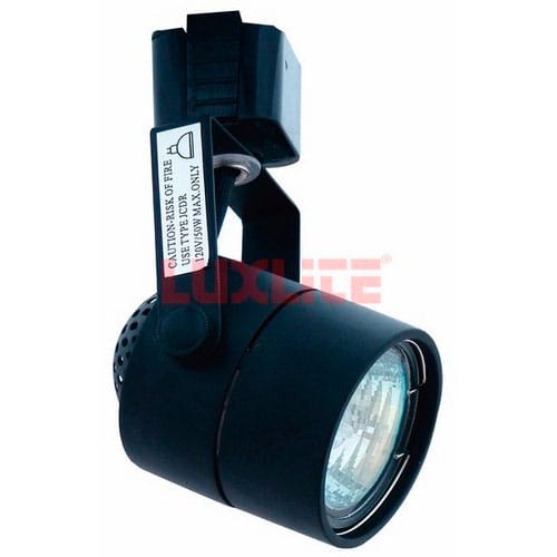 [LUM0087] SPOT REDONDO PARA RIEL 50W 120V MR16 NEGRO  LUXLITE