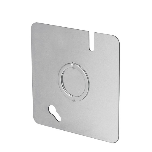 [2138] TAPA CUADRADO 4X4 C/AGUJERO GALVANIZADA