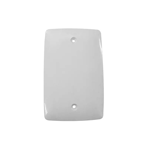 [2131] TAPA CIEGA RECTANGULAR PLASTICO BLANCO INDUMA