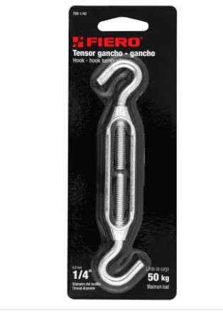 [44061] TENSOR ZINC,1/4 GANCHO GANCHO FIERO
