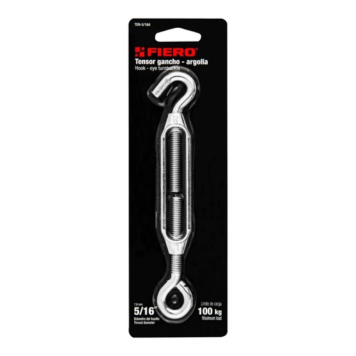 [44055] TENSOR ZINC,5/16 GANCHO ARGOLLA FIERO