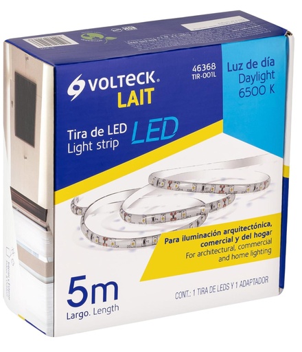 [46368] TIRA DE LED 6400K LUZ DIA 5MT VOLTECK