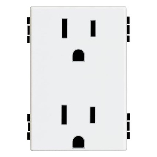 [100-6288W] TOMACORRIENTE R100 DOBLE 2P 3H NEMA 5/15R 15A 120V BLANCO EATON