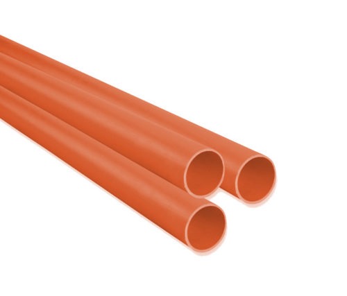 [4042] TUBO DUCTO PVC DE 1 NARANJA