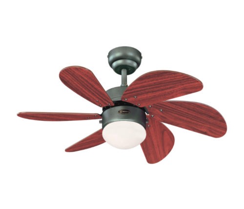 [78023] VENTILADOR DE TECHO GRIS C/AMPARA SWIRL WESTINGHOUSE