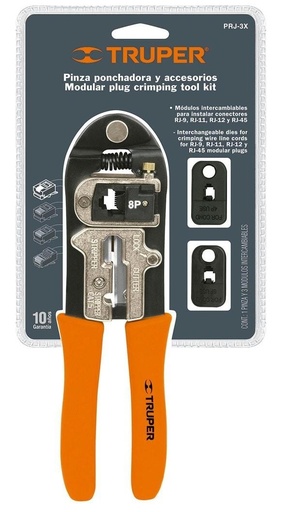 [18343] PINZA PONCHADORA 8 MODUS INTERCAMBIABLE TRUPER