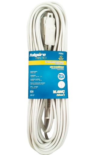 [FP0065] EXTENSION BLANCO 8M USO DOMESTICO FULGOR