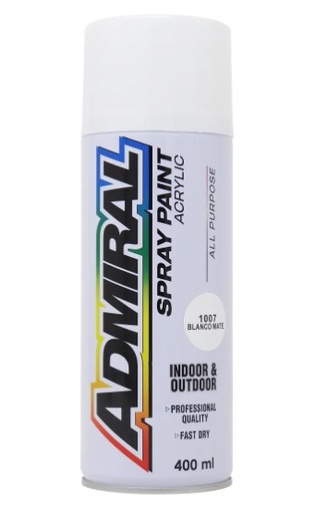 [A0040] PINTURA SPRAY BLANCO BRILLANTE ADMIRAL