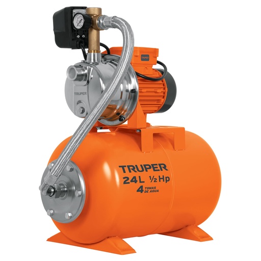 [10077] BOMBA HIDRONEUMATICA DE 1/2 HP 24 LITRO TRUPER