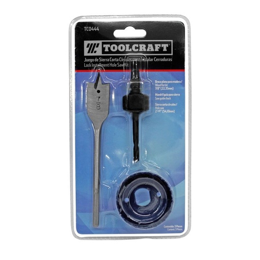 [TC0444] KIT PARA INSTALACION DE CERRADURAST TOOLCRAFT